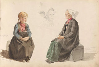 Adolph Tidemand - Jente i hverdagsdrakt Voss kvinnehode Guro Vossebakken.webp