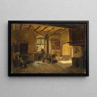 Adolph Tidemand - Kitchen Interior.webp