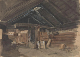 Adolph Tidemand - Rkstue Kvam prestegrd Viky.webp