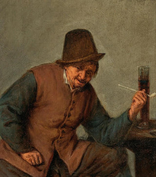 Adriaen van Ostade - A peasant smoking.webp