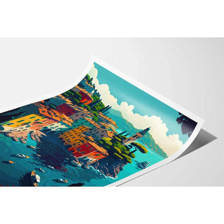 Affiche Cinque Terre Vintage