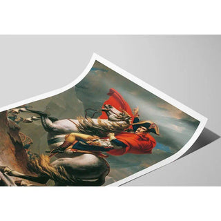 Affiche "Napoléon 1er Bonaparte franchissant le Grand-Saint-Bernard" par Jacques-Louis David