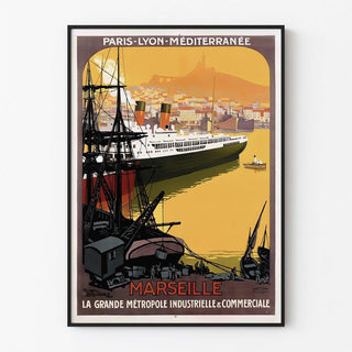 Affiche de Marseille Vintage