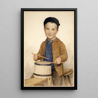 Albert Anker - Trommelnder Knabe.webp