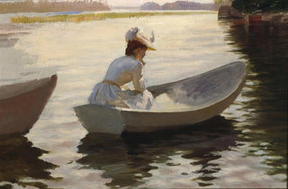 Albert Edelfelt - Woman in a boat.webp