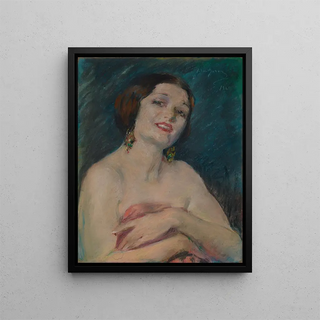 Alice Pike Barney - Model Holding Drapery.webp