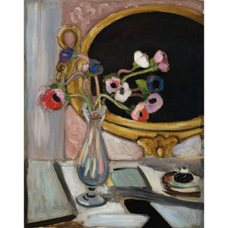 Anémones au Miroir Noir - Henri Matisse | Reproduction Tableau Décoration murale affiche copie