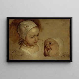 Anthony van Dyck - Princess Elizabeth and Princess Anne Daughters Of Charles I.webp