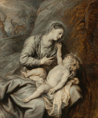 Anthony van Dyck - Rest On The Flight Into Egypt.webp
