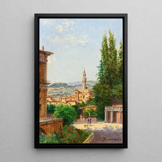 Antonietta Brandeis - View Of Palazzo Vecchio From The Boboli Gardens Florence.webp