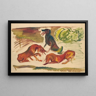 Arnold Peter WeiszKubnan - Dogs in a Landscape.webp