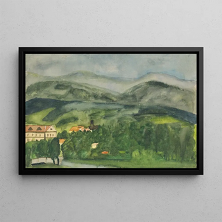 Arnold Peter WeiszKubnan - Landscape with houses.webp