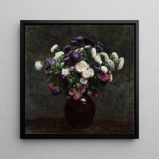 Asters dans un vase - Henri Fantin-Latour