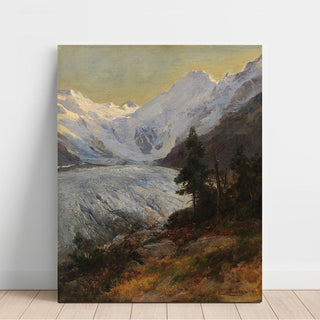 Au glacier du Morteratsch - Edward Theodore Compton | Reproduction Tableau Décoration murale affiche copie