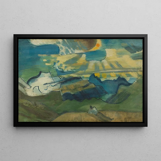 August Babberger - Landschaft mit liegendem Wanderer.webp