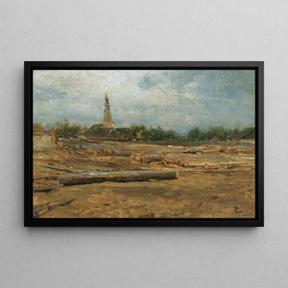 August von Pettenkofen - Holzplatz bei Szolnok.webp