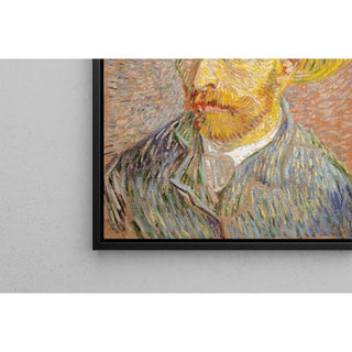 Autoportrait au chapeau de paille - Vincent van Gogh | Reproduction Tableau Décoration murale affiche copie