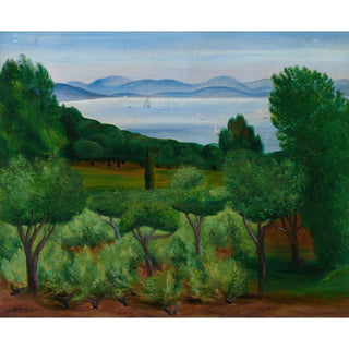 Baie de Saint-Tropez - Moïse Kisling | Reproduction Tableau Décoration murale affiche copie