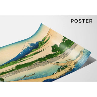 Baie de Tago près d'Ejiri sur le Tōkaidō Tōkaidō Ejiri Tago no ura ryaku zu - Katsushika Hokusai | Reproduction Tableau Décoration murale affiche copie