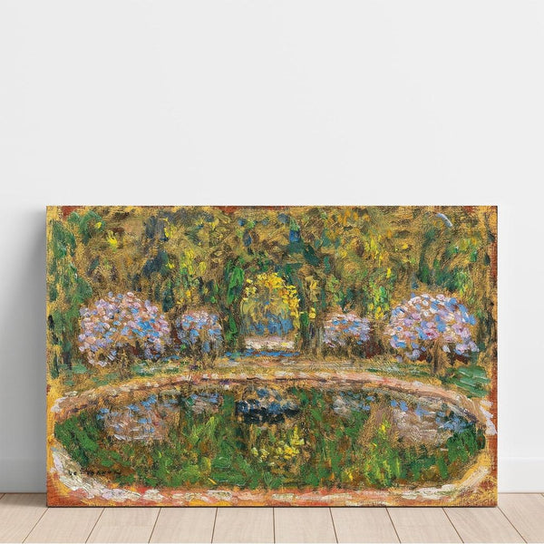 Maalauksen jäljennös Bassin de Trianon. Versailles - Henri Le Sidaner