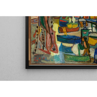 Bateaux à Collioure - Sasza Blonder | Reproduction Tableau Décoration murale affiche copie