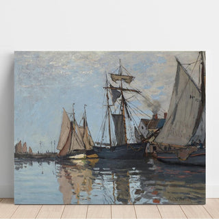 Bateaux dans le Port de Honfleur - Claude Monet | Reproduction Tableau Décoration murale affiche copie
