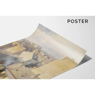 Blick aus dem Atelier Klagbaumgasse, Wien - Marie Egner | Reproduction Tableau Décoration murale affiche copie