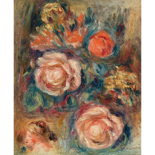 Bouquet de roses - Pierre-Auguste Renoir | Reproduction Tableau Décoration murale affiche copie
