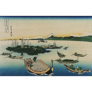 Buyo Tsukuda-jima - Katsushika Hokusai | Reproduction Tableau Décoration murale affiche copie