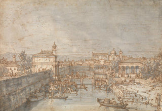 Canaletto - Padua The River Bacchiglione and the Porta Portello.webp