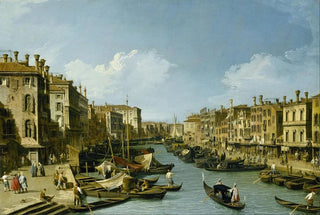 Canaletto - The Grand Canal near the Rialto Bridge Venice.webp
