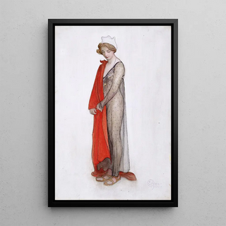 Carl Larsson - Rouge et noir.webp