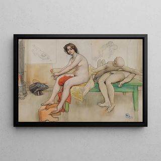 Carl Larsson - The Model and the Mannequins.webp