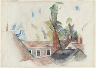 Charles Demuth - Rooftops and Trees.webp