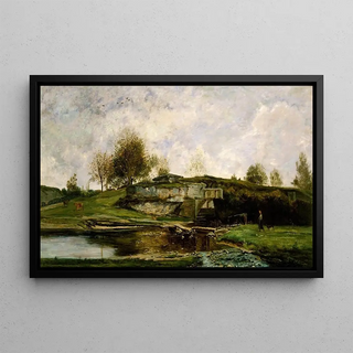 Charles Franois Daubigny - Sluice in the Optevoz Valley.webp
