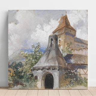 Château et séchoirs à fruits - Marie Egner | Reproduction Tableau Décoration murale affiche copie