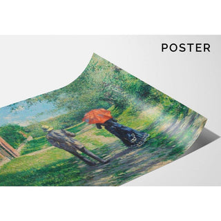 Chemin Montant - Gustave Caillebotte | Reproduction Tableau Décoration murale affiche copie