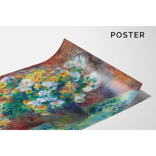 Chrysanthèmes - Pierre-Auguste Renoir | Reproduction Tableau Décoration murale affiche copie