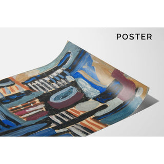 Composition abstraite II - Sasza Blonder | Reproduction Tableau Décoration murale affiche copie