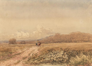 David Cox - Horseman on a track near Bolsover Castle Derbyshire.webp