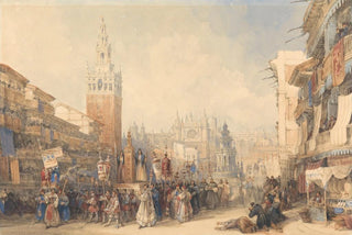 David Roberts - Plaza Real and Procession.webp