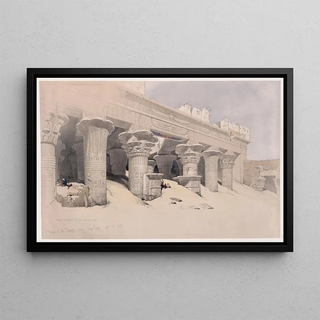 David Roberts - Portico of the Temple of Edfou Idf Upper Egypt Nov 23rd 1838.webp