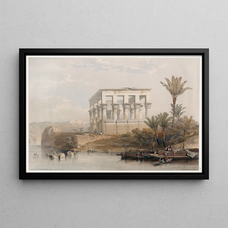 David Roberts - The hypthral temple at Phil called the Bed of Pharaoh.webp