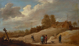 David Teniers The Younger - A landscape with figures on the outskirts of a town.webp