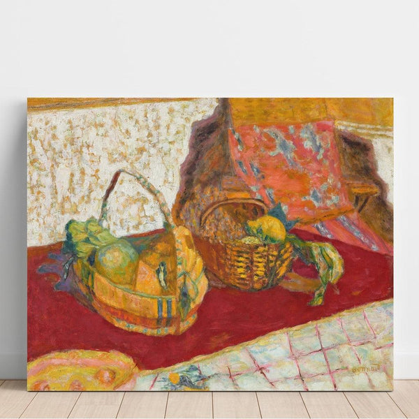 Maalauksen jäljennös Kaksi hedelmäkoria - Pierre Bonnard