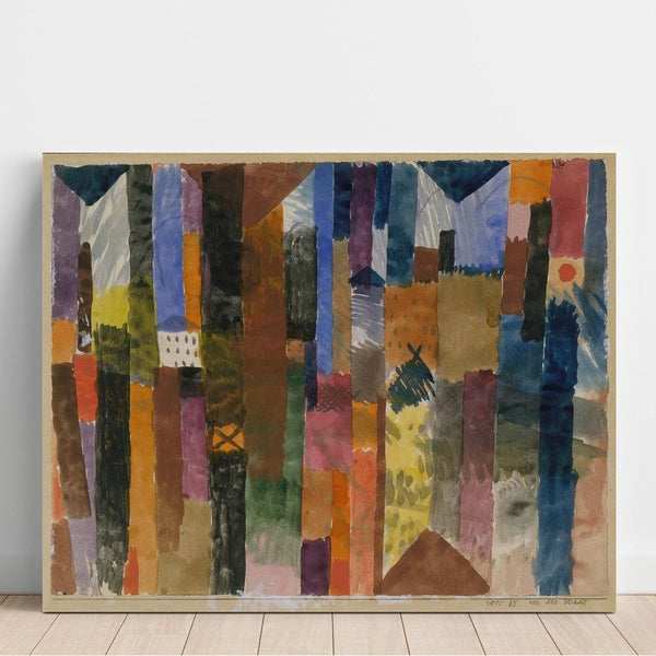 Maalauksen jäljennös Edessä kaupungin - Paul Klee