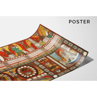 Die Furchtbare Riesen-Brunst, Deer Riesen-Stadt, Mutter-Kohrn, Ost-Wand-Hall - Adolf Wölfli | Reproduction Tableau Décoration murale affiche copie