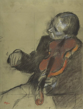 Edgar Degas - Violinist Study for The Dance Lesson.webp