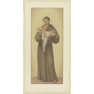 Eduard von Steinle - Der Heilige Antonius von Padua mit dem Jesuskind auf dem Arm 1862.webp