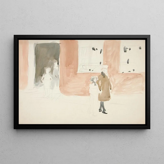 Edwin Austin Abbey - Couple taking a stroll.webp